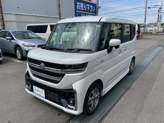 スペーシアカスタム　スズキ　４ＷＤ　ＨＹＢＲＩＤ　ＸＳ　[S02879]